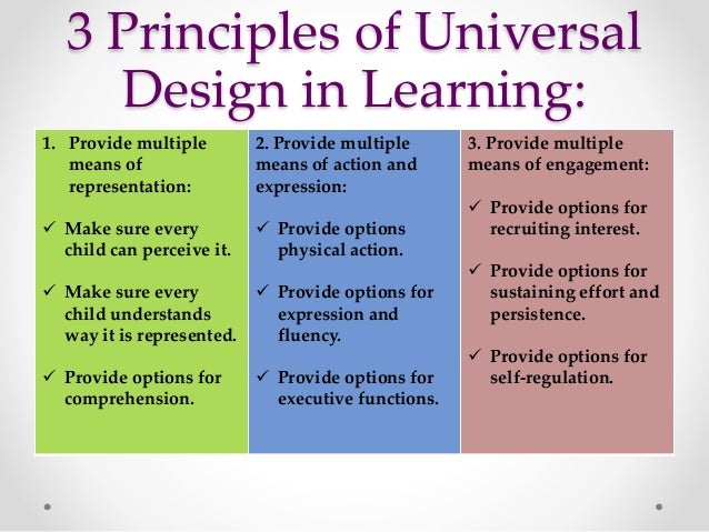 Universal Design in Education