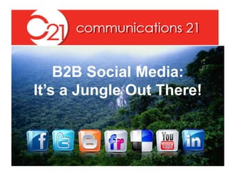 B2B Social Media:  It’s a Jungle Out There! 