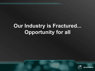 Our Industry is Fractured...Opportunity for all