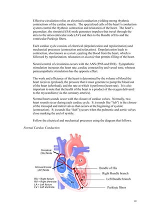 Effective circulation relies on electrical conduction yielding strong rhythmic
contractions of the cardiac muscle. The spe...