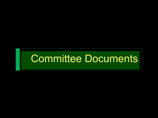 Committee Documents
 