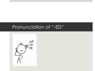 Pronunciation of “-ED”
 