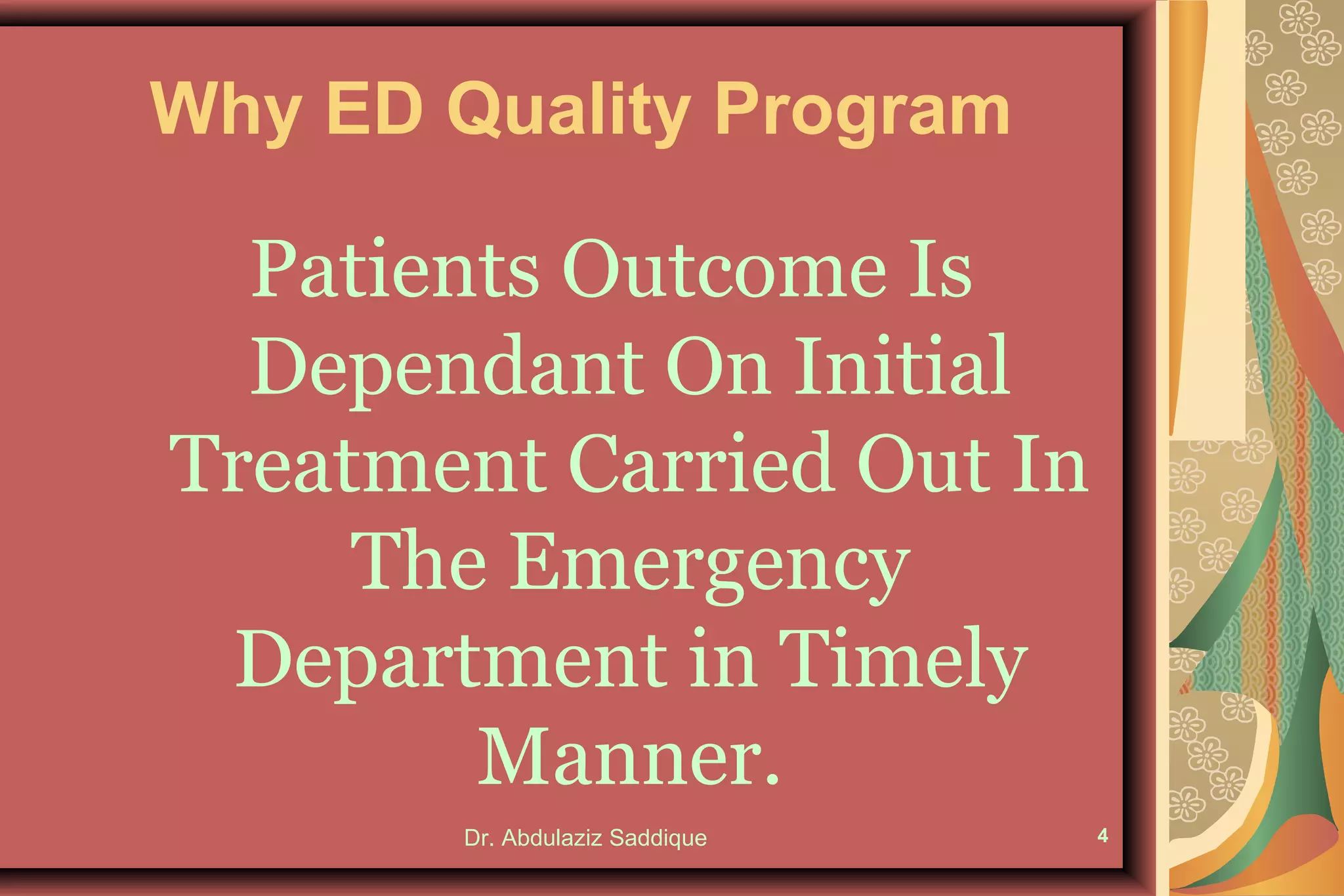Emergency Department Quality Improvement | PPT