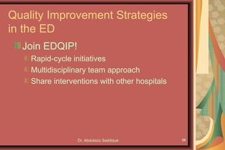 Emergency Department Quality Improvement | PPT