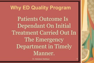 Emergency Department Quality Improvement | PPT