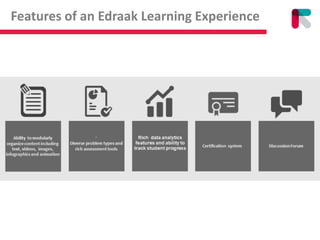 Features of an Edraak Learning Experience
 