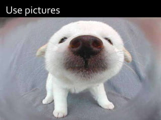 Example of an ineffective PowerPoint slide