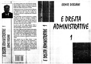 E drejta Administrative I -  Ermir Dobjani