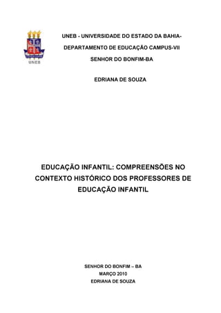 Monografia Edriana pedagogia 2010