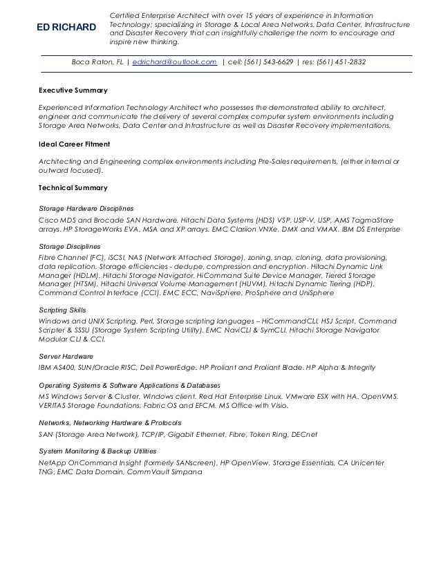 storage architect resume april onthemarch co