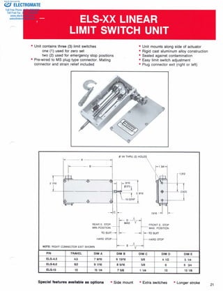 ELECTROMATE
Toll Free Phone (877) SERVO98
Toll Free Fax (877) SERV099
www.electromate.com
sales@electromate.com
Sold & Serviced By:
 
