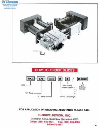 ELECTROMATE
Toll Free Phone (877) SERVO98
Toll Free Fax (877) SERV099
www.electromate.com
sales@electromate.com
Sold & Serviced By:
 