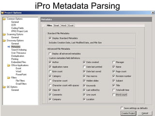 iPro Metadata Parsing 