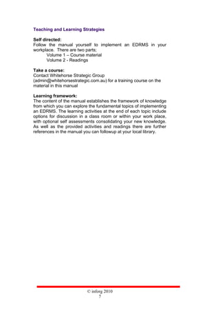 Edrms 0 go v1 course material