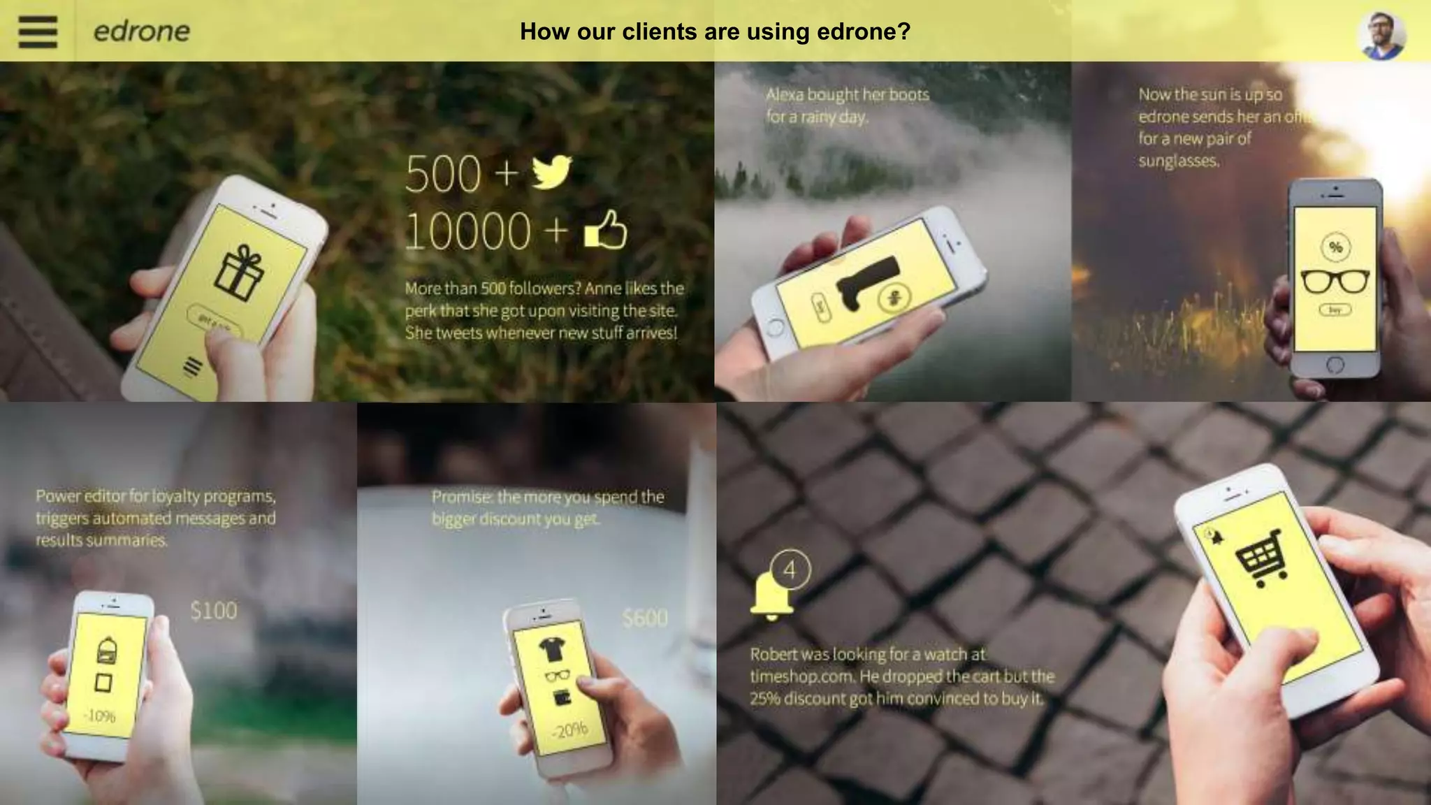 How our clients are using edrone?