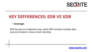 EDR vs XDR Understanding the Key Differences and Choosing the Right ...