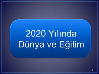 2
2020 Yılında
Dünya ve ğپ
 