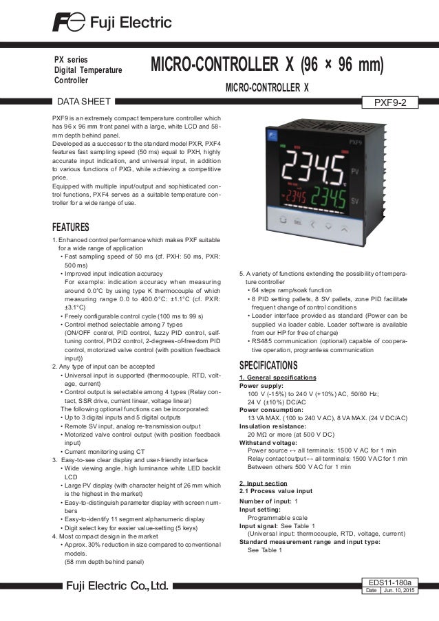 Bộ điều khiển nhiệt độ (Temperature Controller) Fuji Electric PXF9