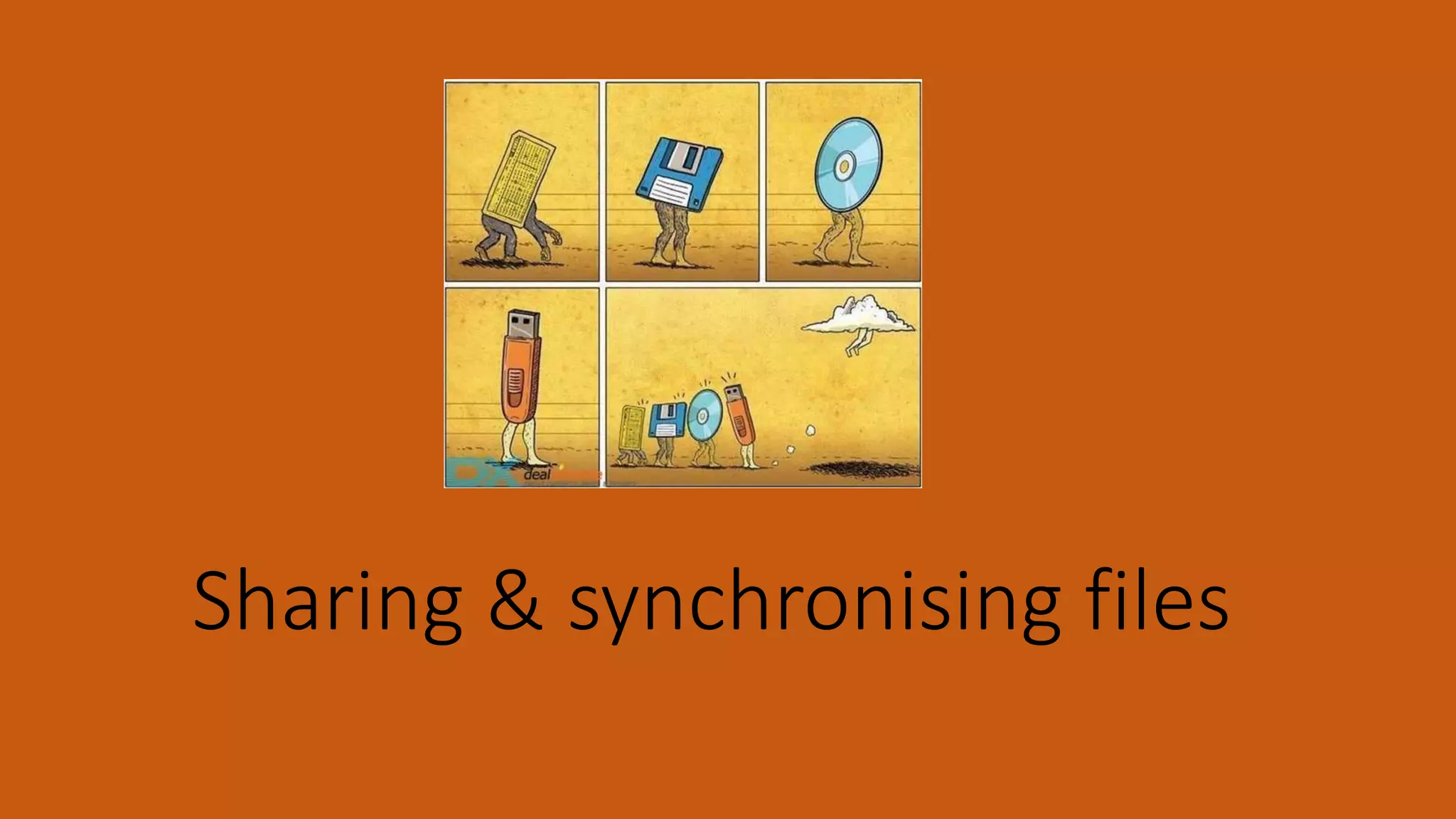 Sharing & synchronising files
 