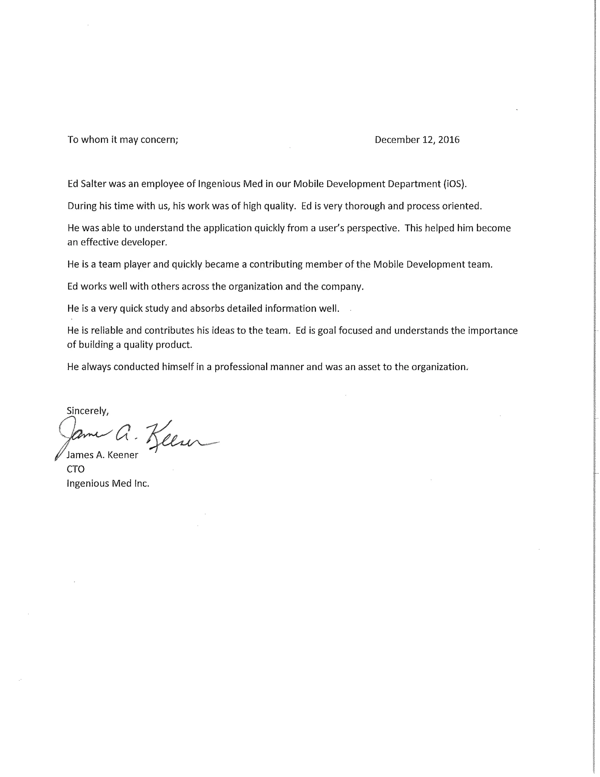 IngeniousMed Letter of PDF