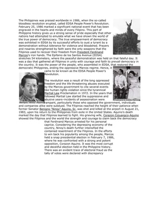 Edsa people power revolution