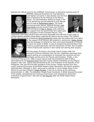 Edsa people power revolution