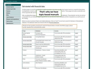 That’s why we have topic-based manuals