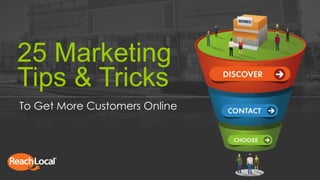 1
To Get More Customers
25 Marketing
Best Practices
 