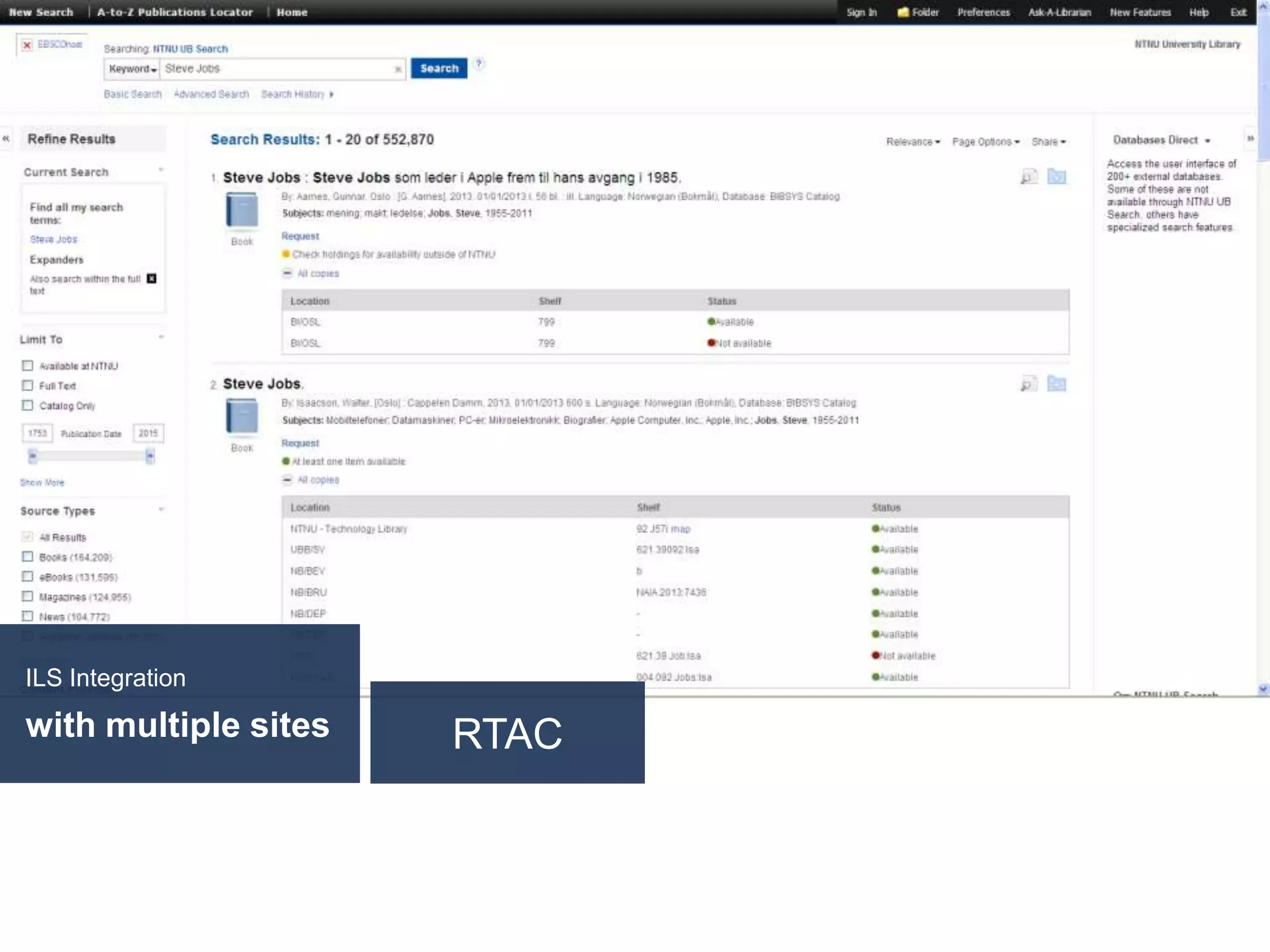 ILS Integration
with multiple sites RTAC
 