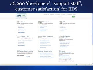 >6,200 ‘developers’, ‘support staff’,
‘customer satisfaction’ for EDS
 