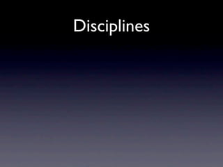 Disciplines
 