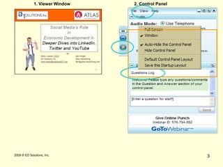 3 2009 © ED Solutions, Inc.1. Viewer Window2. Control Panel3