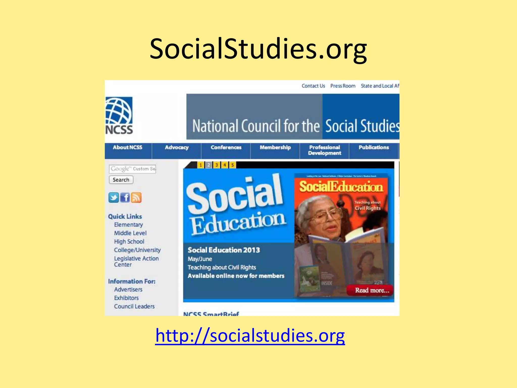 SocialStudies.org
http://socialstudies.org
 