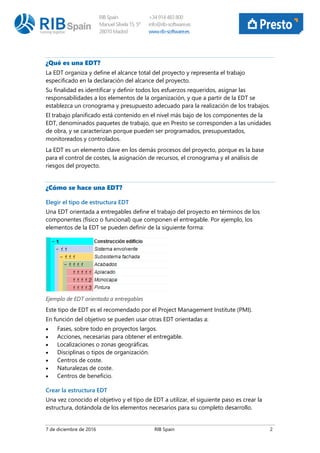 Edt estructura-de-desglose-del-trabajo | PDF