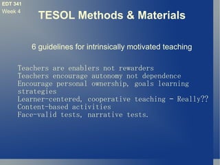 Edt341 04-Beyond Methods | ODP