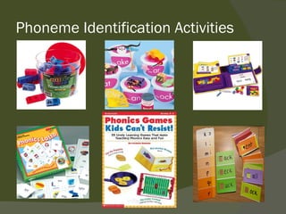 Phoneme Identification Activities
 