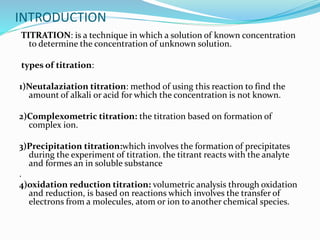 Applications of Edta Titration - Kshetra K L | PPTX