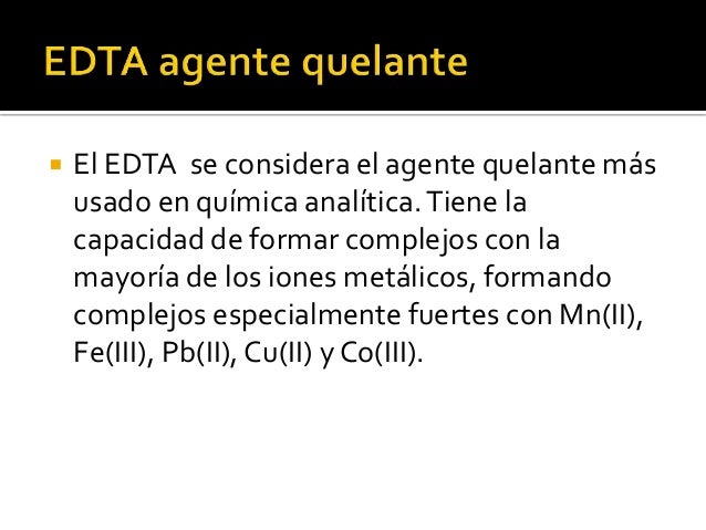 Edta Que Es Y Para Que Sirve