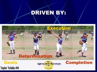DRIVEN BY: Goals Determination Execution Completion 