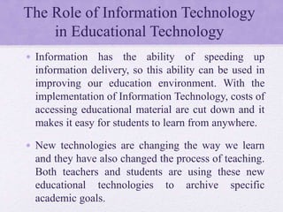 My Project in Educational Technology 2 | PPTX