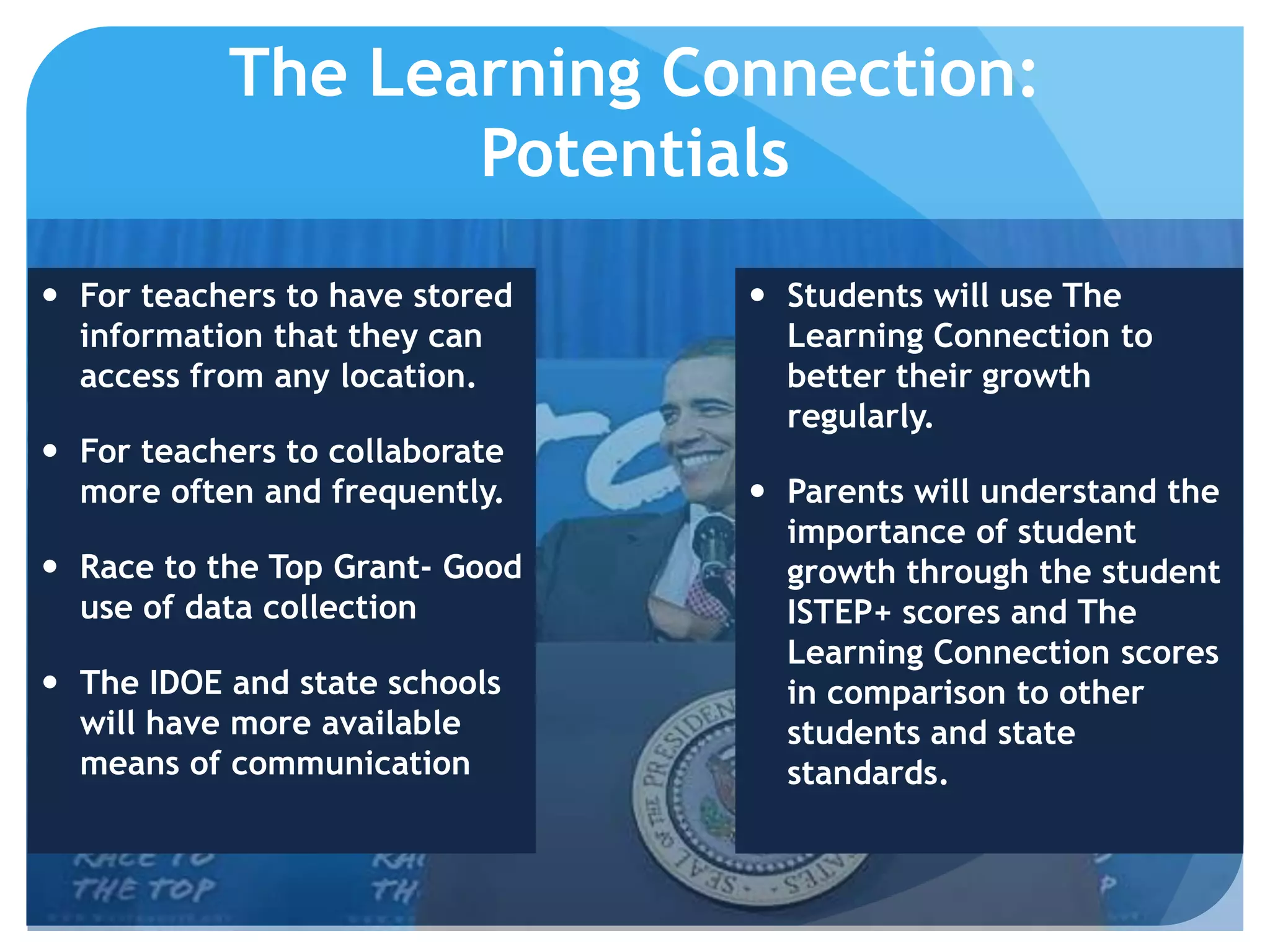 You may organize your lessons as you please.State standards are linked to your lesson plans.