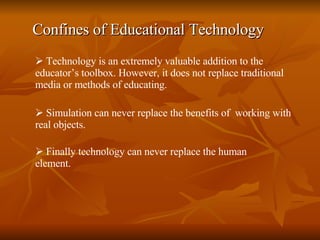Confines of Educational Technology ,[object Object],[object Object],[object Object]