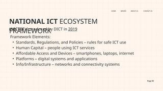 Comprehensive Roadmap and Standards for ICT Integration in Philippine ...