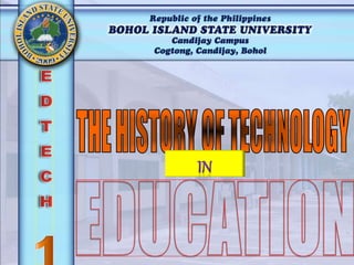 Educational Technology 1 Technology in Education | PPTX