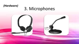 3. Microphones
(Hardware)
 