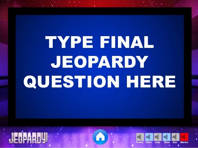 Jeopardy Game - Educational Technology