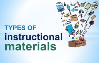TYPES OF
instructional
materials
 