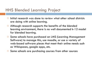 District 158 Blended Learning Powerpoint