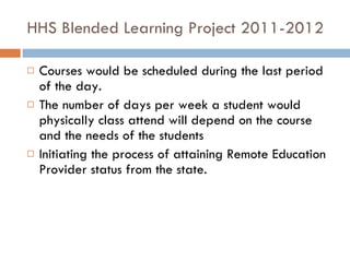 District 158 Blended Learning Powerpoint