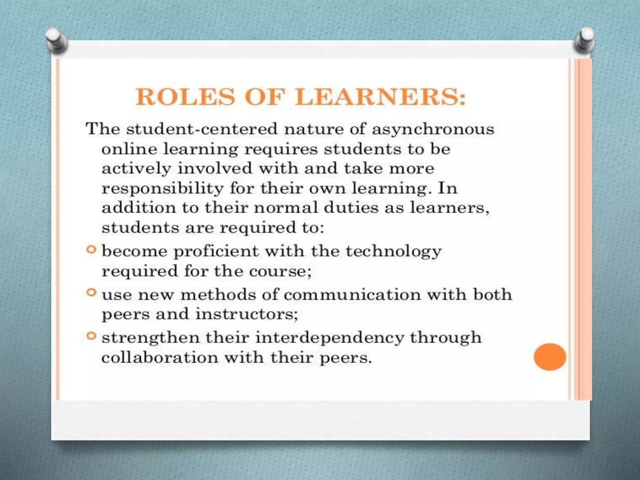 Synchronous and Asynchronous Learning | PPT